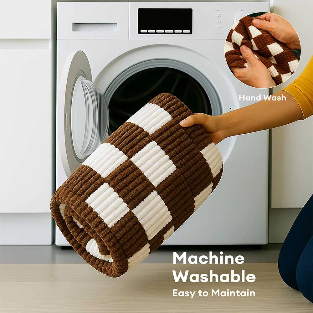 Alfombra de cama para perros sin deslizamiento a cuadros para extensor de asiento para el automóvil