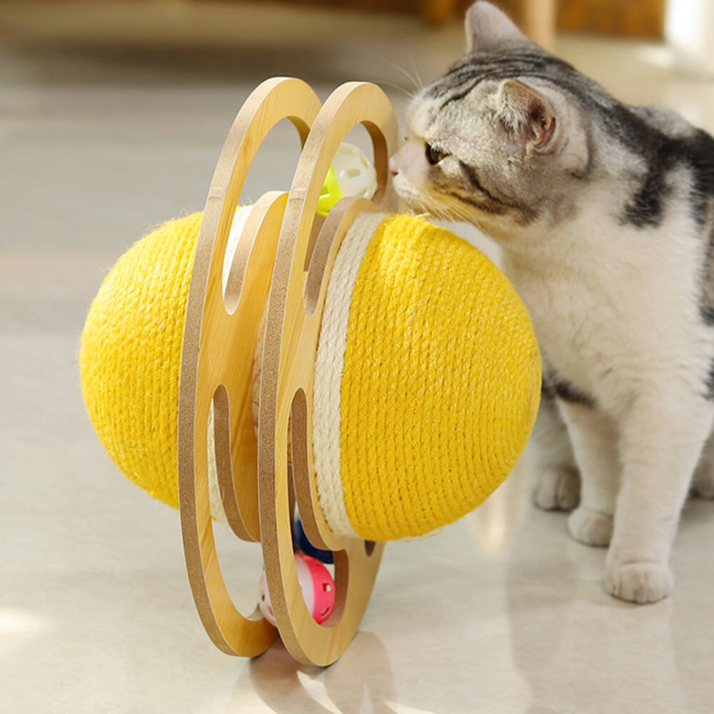 Sisal scratching bola interactiva gato juguete