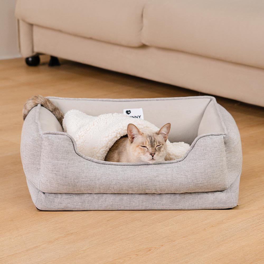 Cama para gatos sin deslizamiento lavable - Sueño nublado