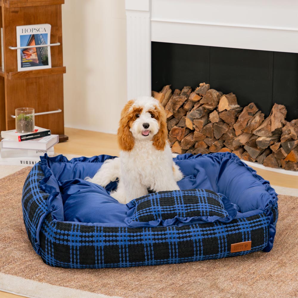 Cama de almohada de almohada para perros de lujo con almohadilla para perros de lujo