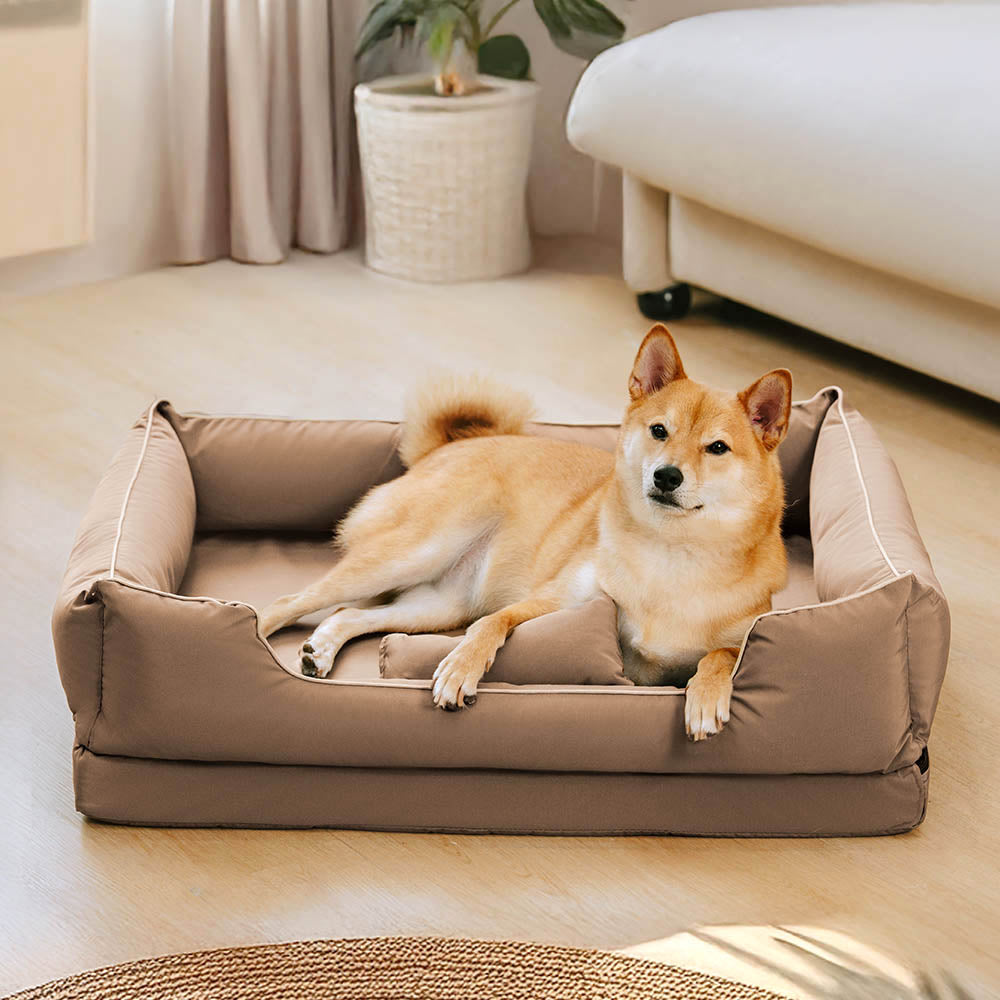 Nordic Style Waterproof Anti-Scratch Washable Dog Sofa Bed with Pillow