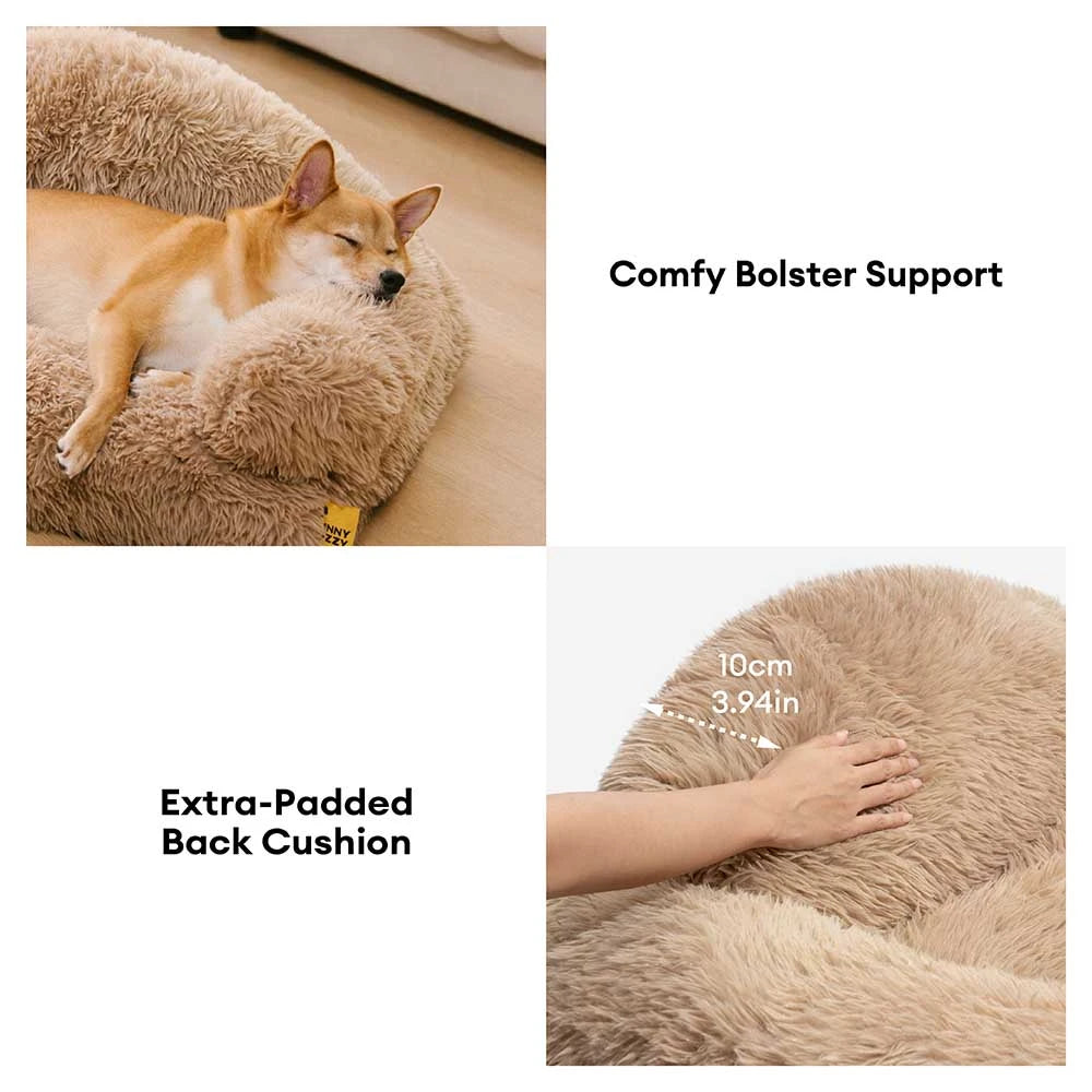 Cama de sofá de perro ortopédico de esponja y esponja de lujoso - Fluffyhaven Fluffyhaven