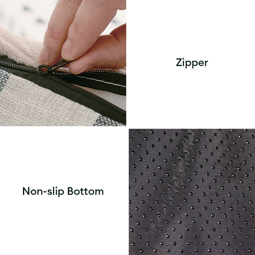 Couverture assortie à carreaux Vintage, chaude, amovible, lavable, pour chien et chat, canapé-lit, oreiller assorti