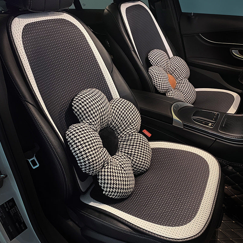 Deluxe Houndstooth Breathable Mesh Cor Cover Full Set Full Set