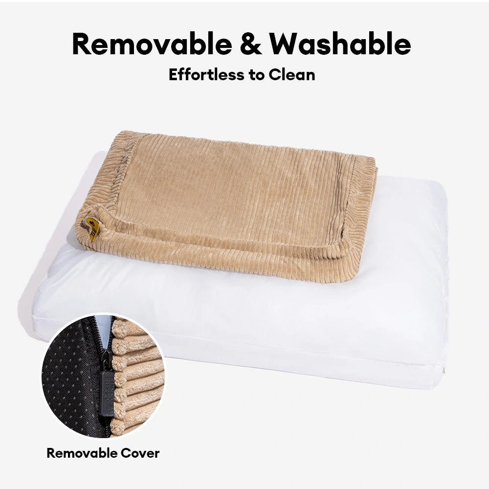 Fluffy Warm Detachable Orthopedic Dog Bed- Checker Cocoon