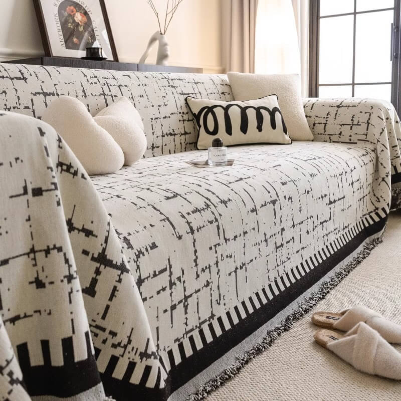 Tapa de sofá de lanzamiento de comodidad multifuncional anti-sesates transpirable transpirable