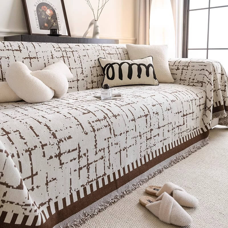 Tapa de sofá de lanzamiento de comodidad multifuncional anti-sesates transpirable transpirable