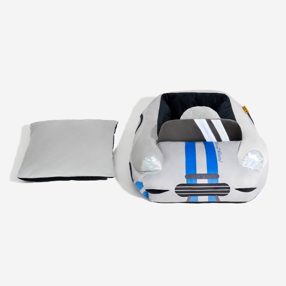 Cama de mascotas de autos de carreras convertibles clásicos - Fast & Fur