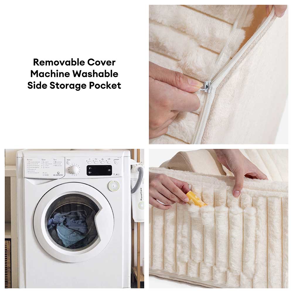 Cama cremosa y esponjosa ortopédica humano -dog -bolster - comodidad expandible