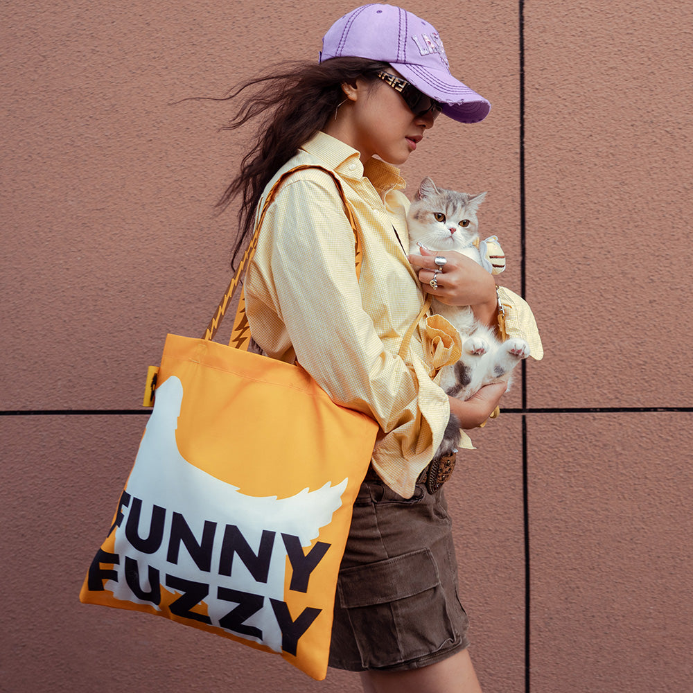 Funnyfuzzy reciclado de lona plegable de lona plegable