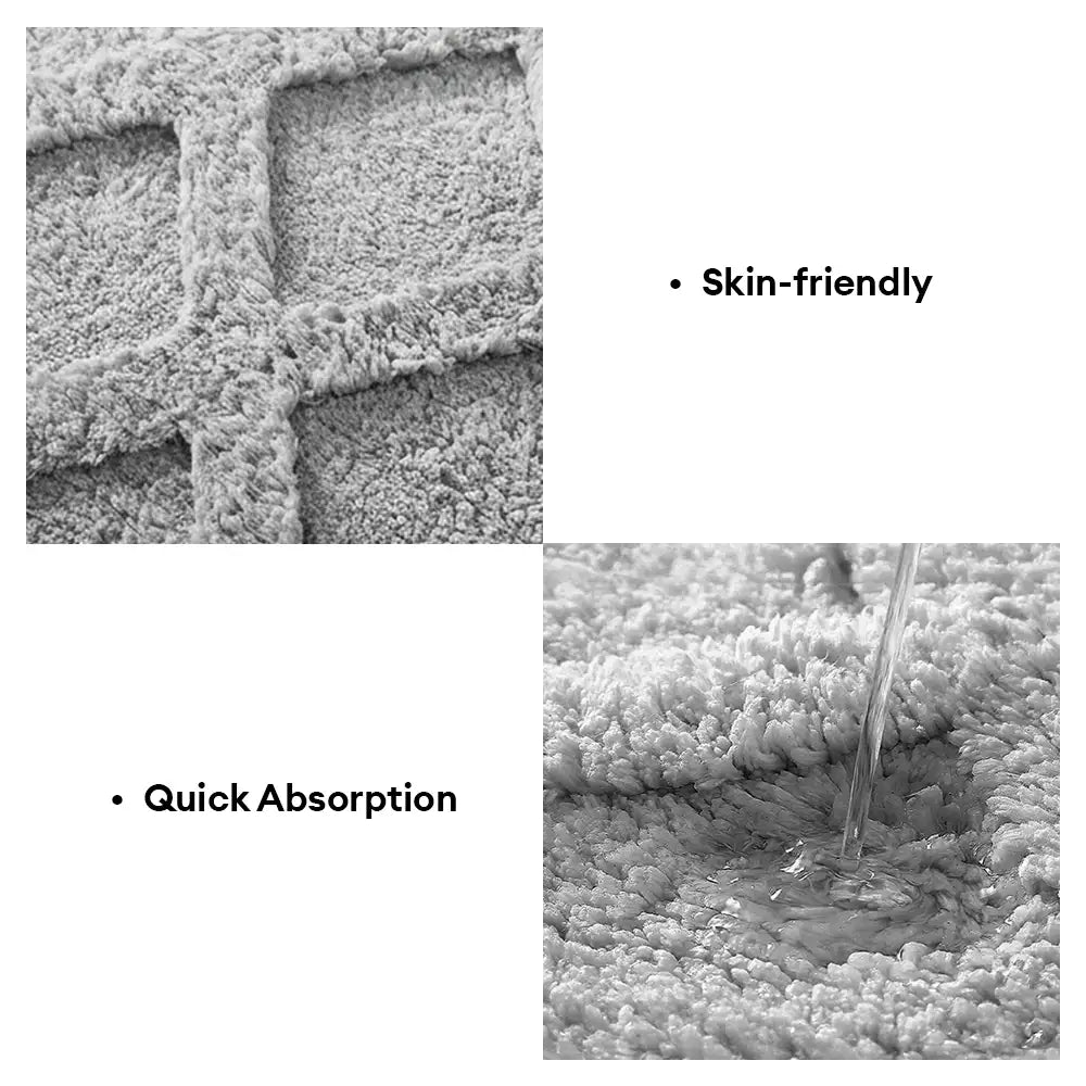 Diamond Plush Thick Absorbent Washable Non-Slip Carpet