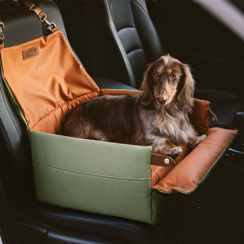 Cama elevada de asiento de asiento para perros de cuero para perros de cuero para perros - Voyager urbano