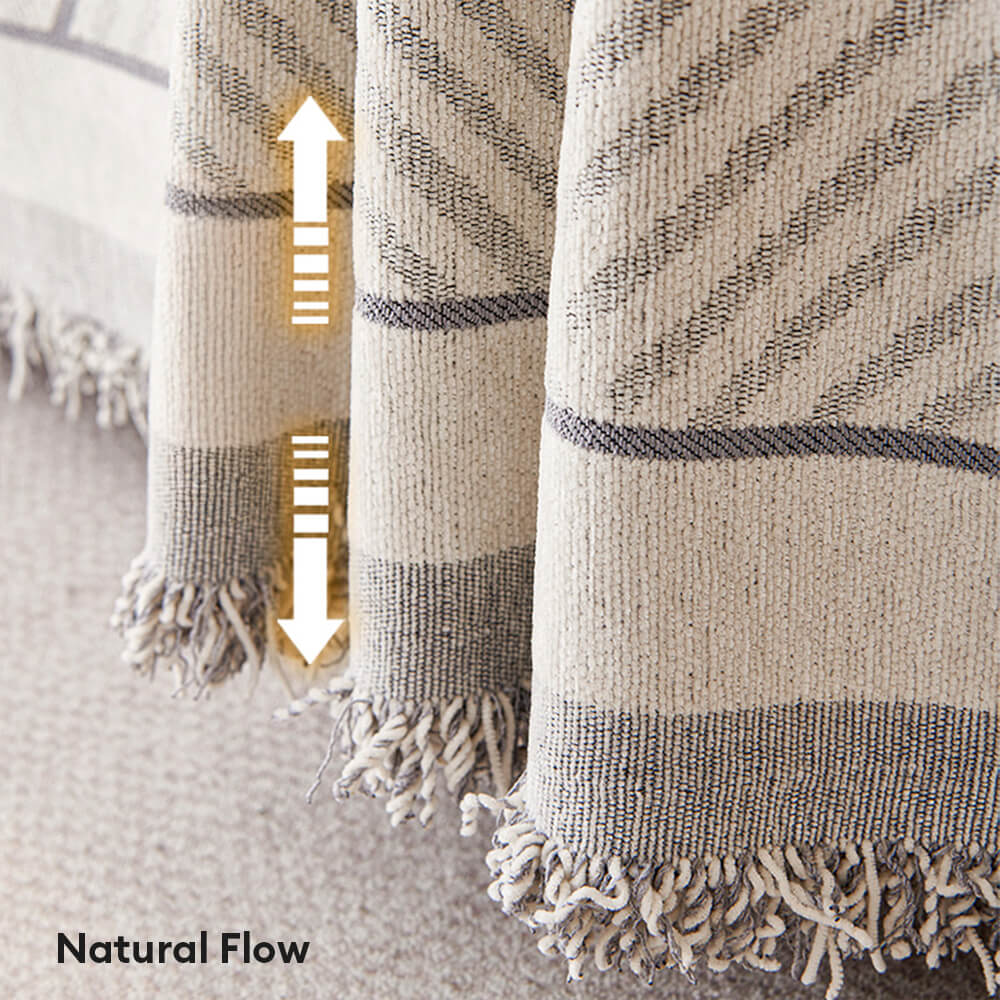 Classic Geometric Pattern Chenille Throw Couch Cover