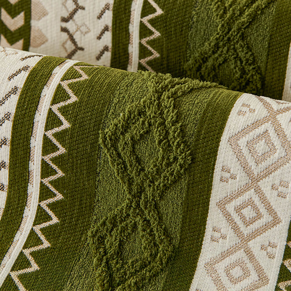 <tc>Color</tc>Funda de sofá antideslizante de gamuza tejida en bloque, suave y agradable para la piel