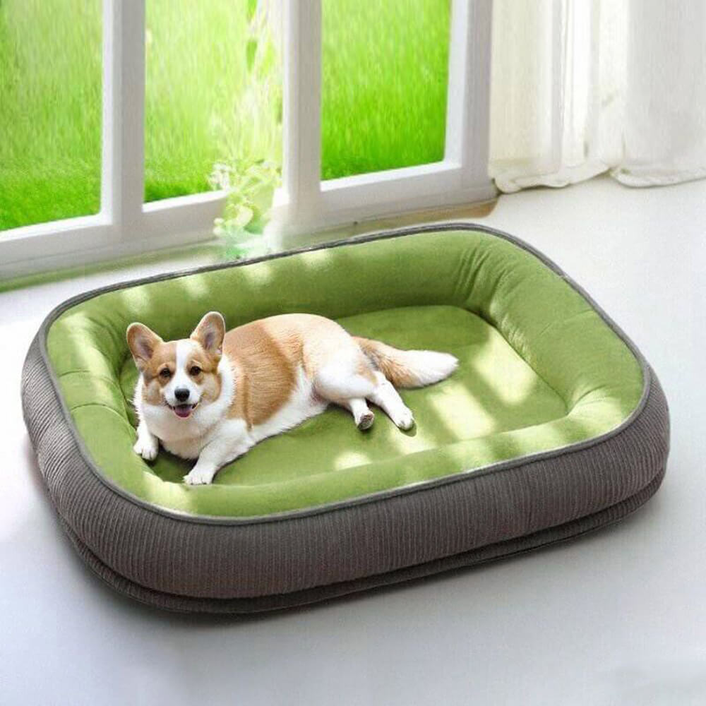 Durable Scratch-Resistant Suede Surface Dog Bed