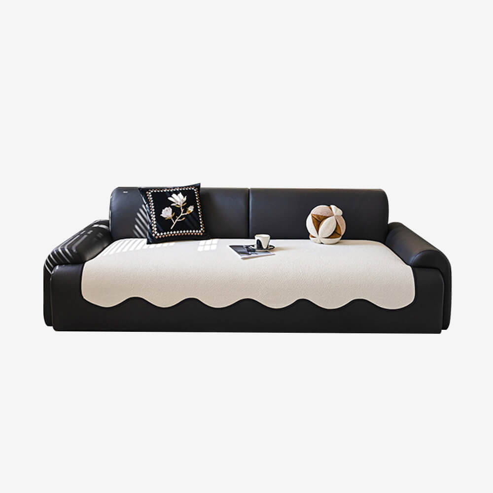 Cubierta de sofá recta no deslizante de teddy impermeable