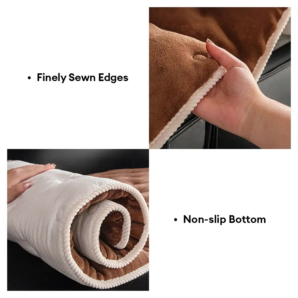 Protección de cuero vintage cubierta de sofá sin deslizamiento