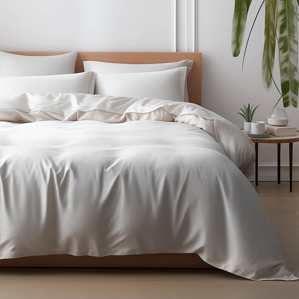 Cómodo sateen sateen 100% bambú décimo de bambú sé de sábana
