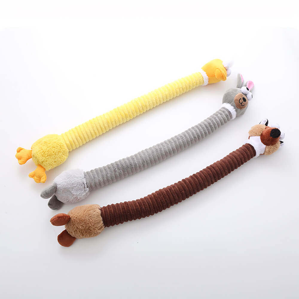 Juguete para perros de peluche de peluche en cuello largo