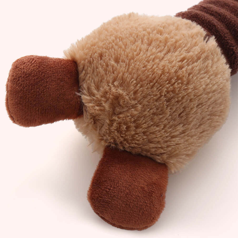Juguete para perros de peluche de peluche en cuello largo