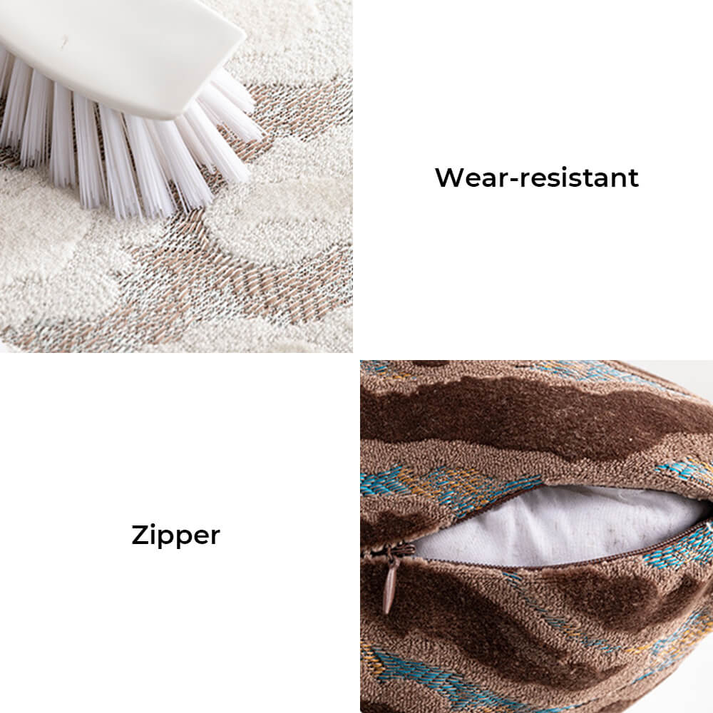 Almohada de sofá de terciopelo de lujo Jacquard Cut Home