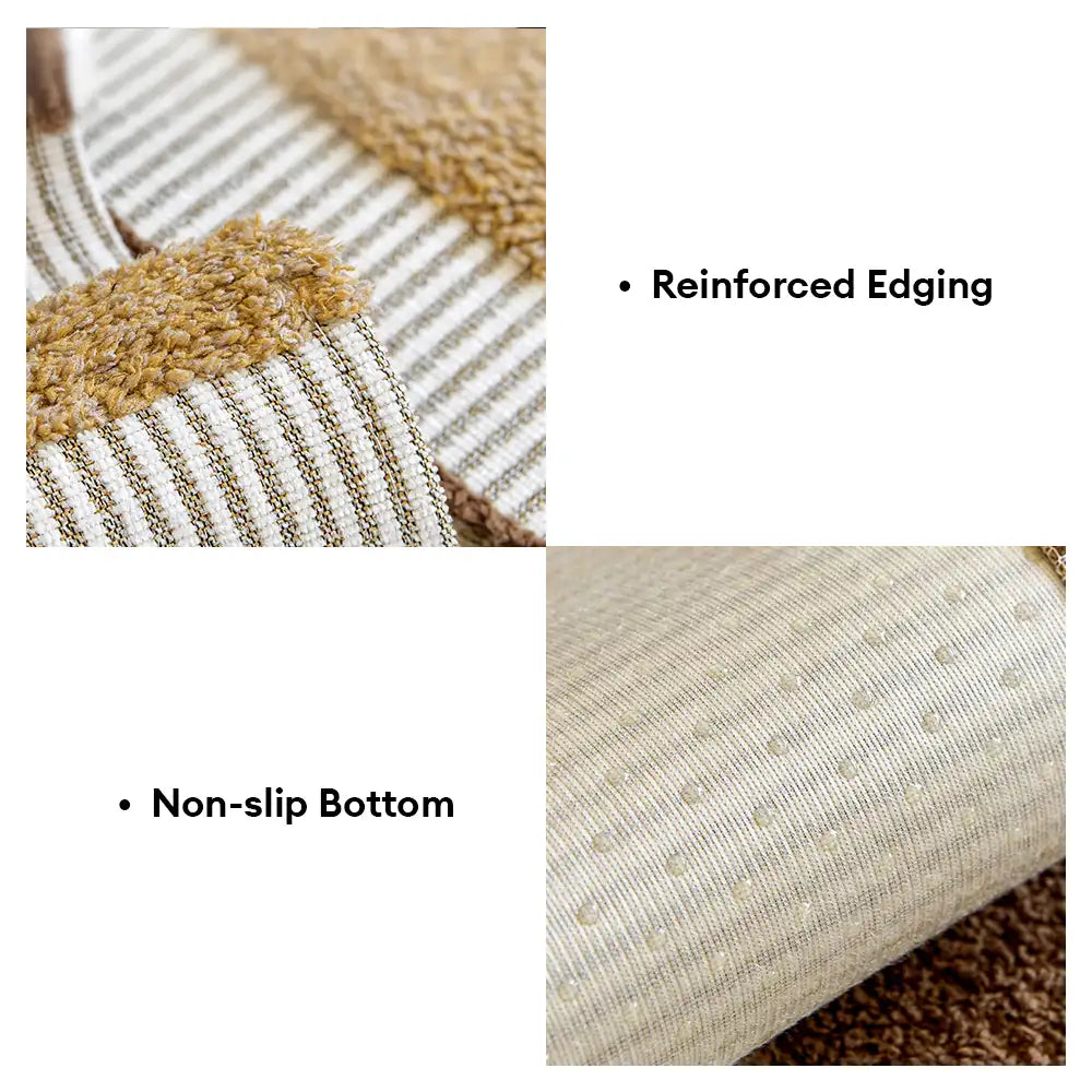 Mid-Century Modern Chenille Scratch-Resistant Furniture Protection Non-Slip Couch Cover
