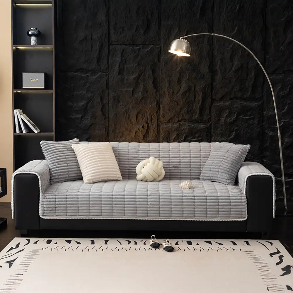 Cubierta de sofá sin deslizamiento de una pieza de protección de sofá de una pieza