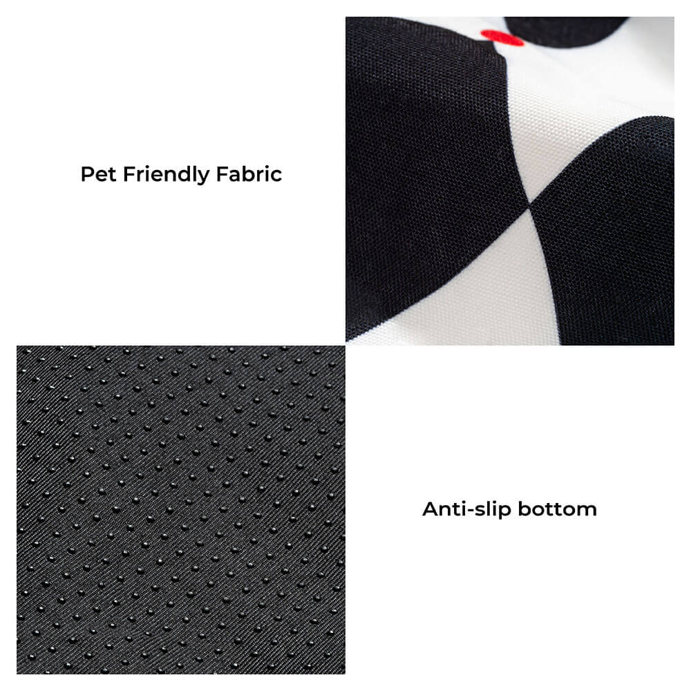 Cama de perros de bolos de frijoles caligonales graciosos