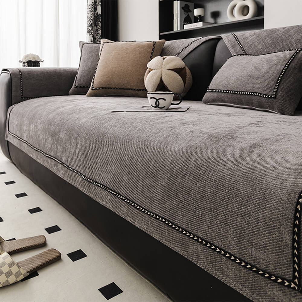 Simple Modern Jacquard High-Weight No Slip Chenille Couch Couch Couch