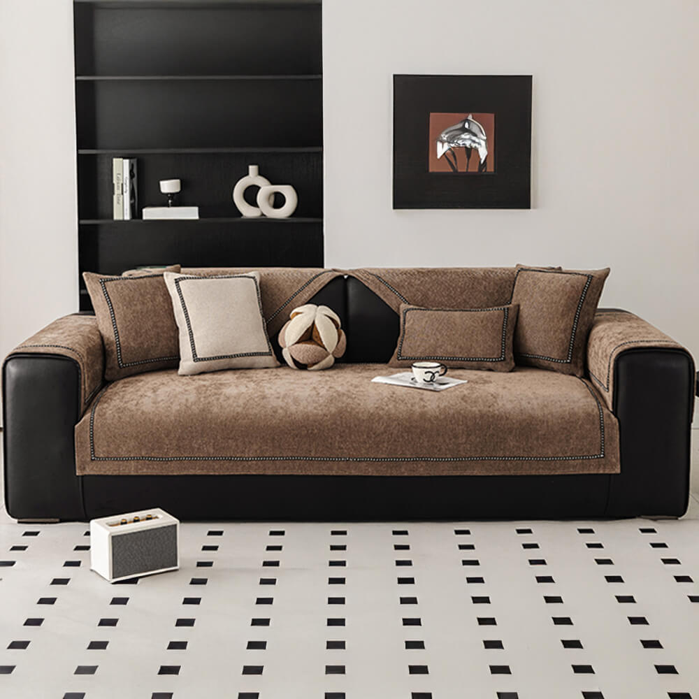 Simple Modern Jacquard High-Weight No Slip Chenille Couch Couch Couch