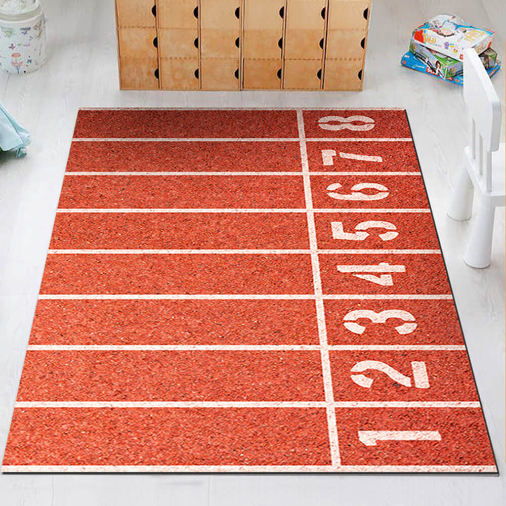 Serie Sports Anti-Slip Rug de decoración del hogar resistente a los rasguños