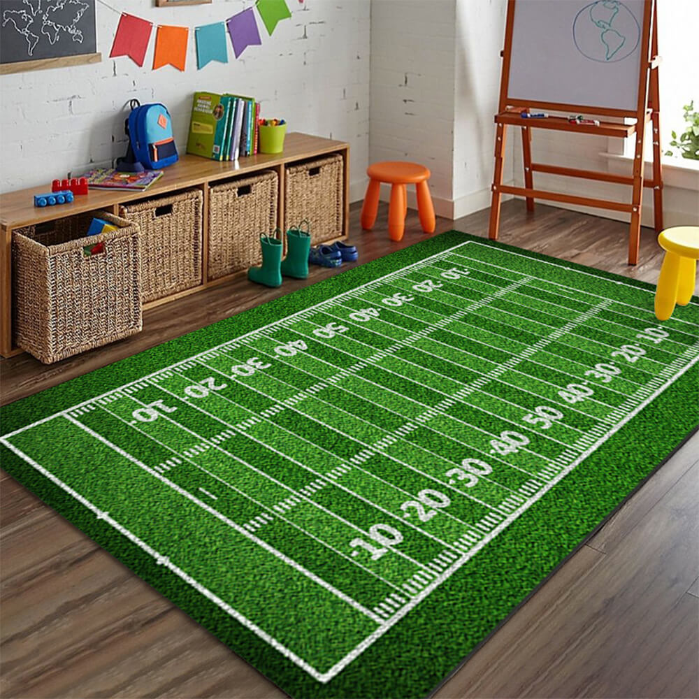 Serie Sports Anti-Slip Rug de decoración del hogar resistente a los rasguños
