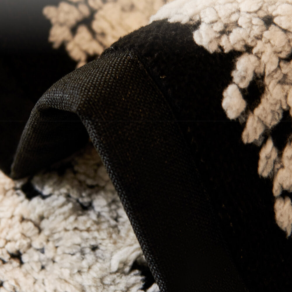 Cubierta de cojín engrosado de chenille de peluche rayado