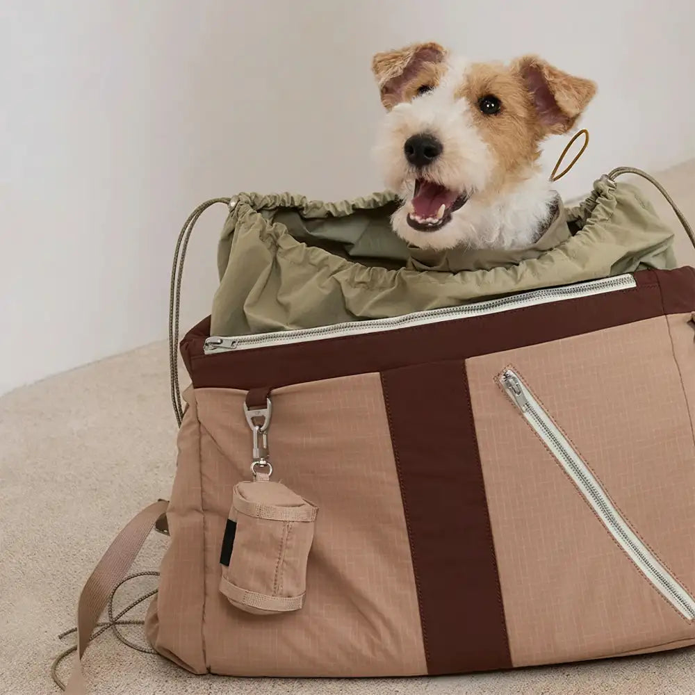 Vintage Breezy Outdoor Waterproof Large-Capacity Travel Pet Carrier Bag