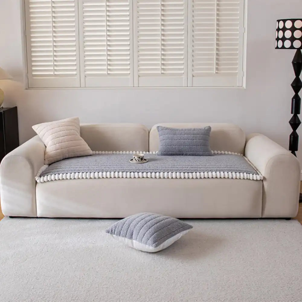 Cubierta de sofá sin deslizamiento de sofá y cálido y suave