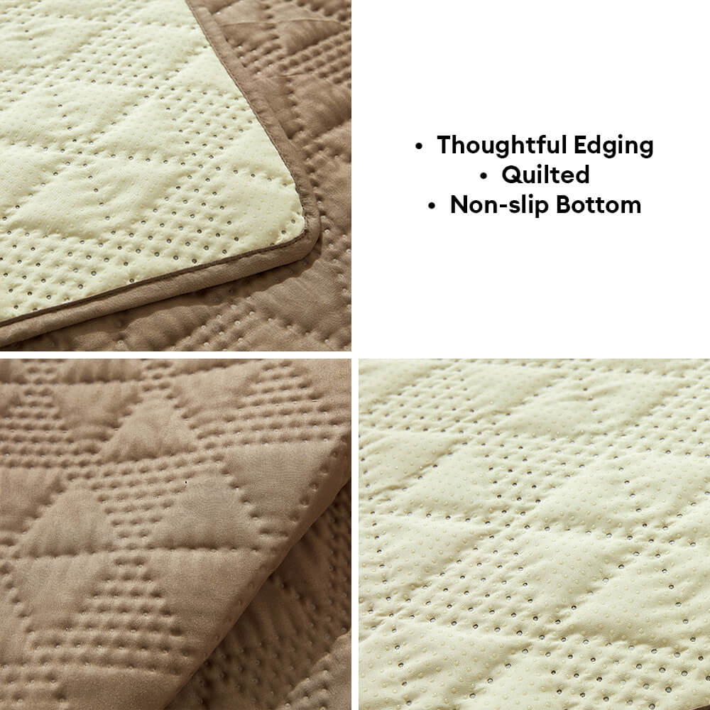 Waterproof Non-Slip Geometric Embossed Multi-Purpose Pet Mat Mattress Protector