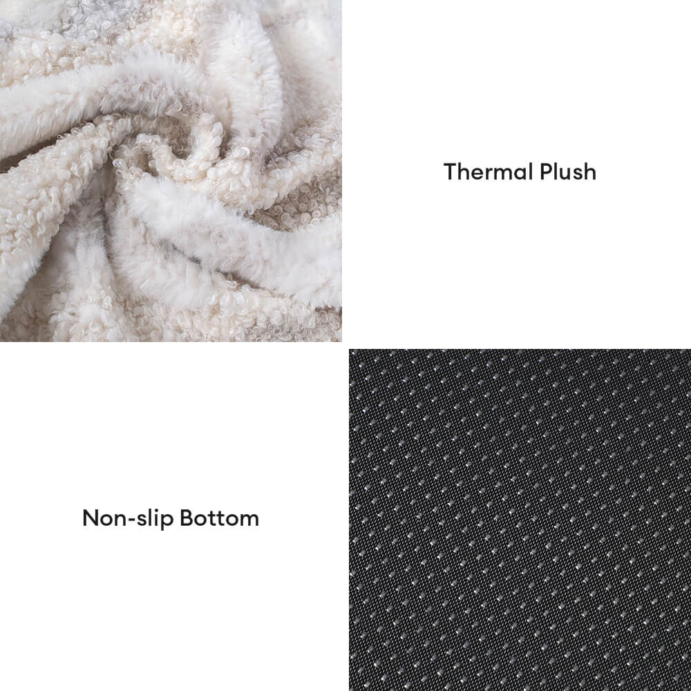 Grand lit orthopédique amovible et lavable pour chien et chat, motif zèbre