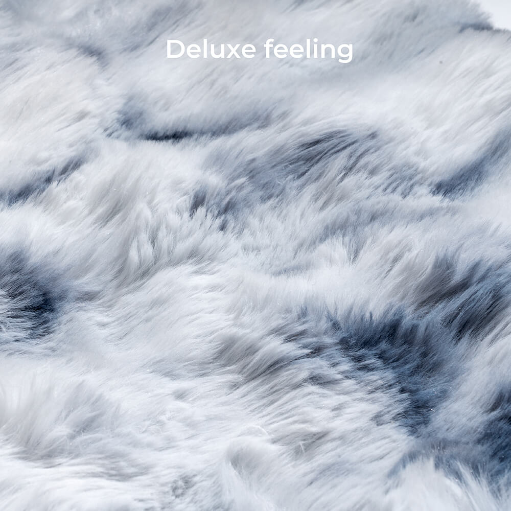 Deluxe Fluffy Full Support Ansieving Larm Bed para perros