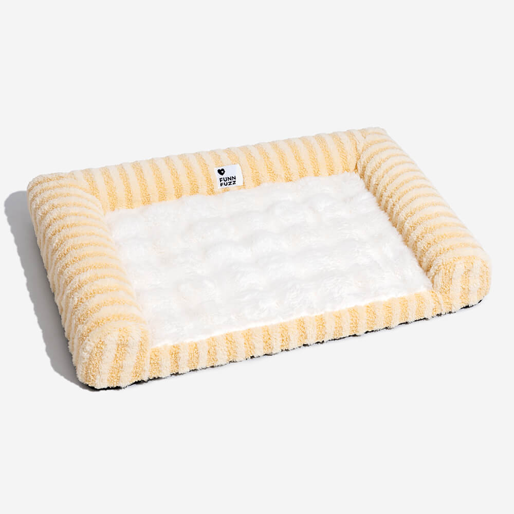 Deluxe Fluffy Full Support Ansieving Larm Bed para perros