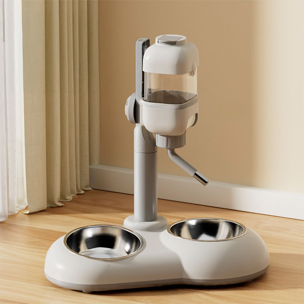 Dispensador de alimentos de la estación de alimentación de tazón con agua automática