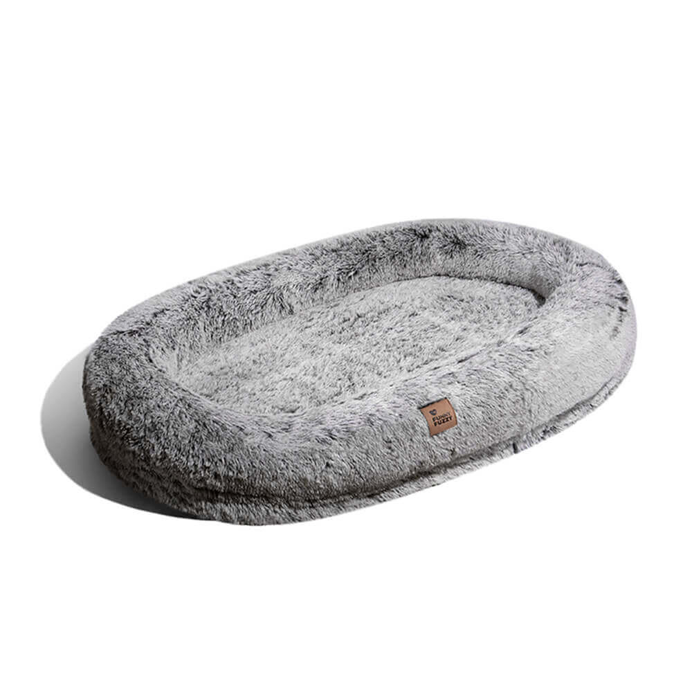 Luxury Super Large Sleep Deeper Oval Bed Human Dog Bed - FUNNYFUZZY