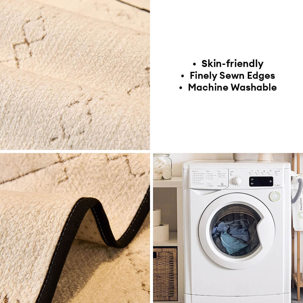 Wavy Pattern Anti-Scratch Plush Couch Cover