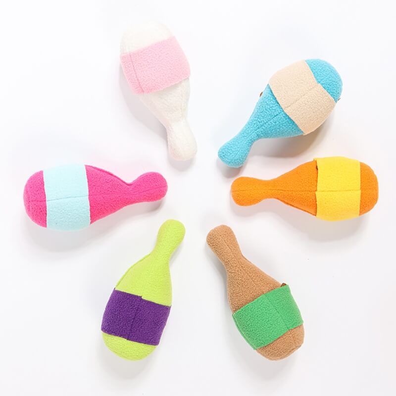 Juguete de dispensador de trato de perros de bolos interactivo