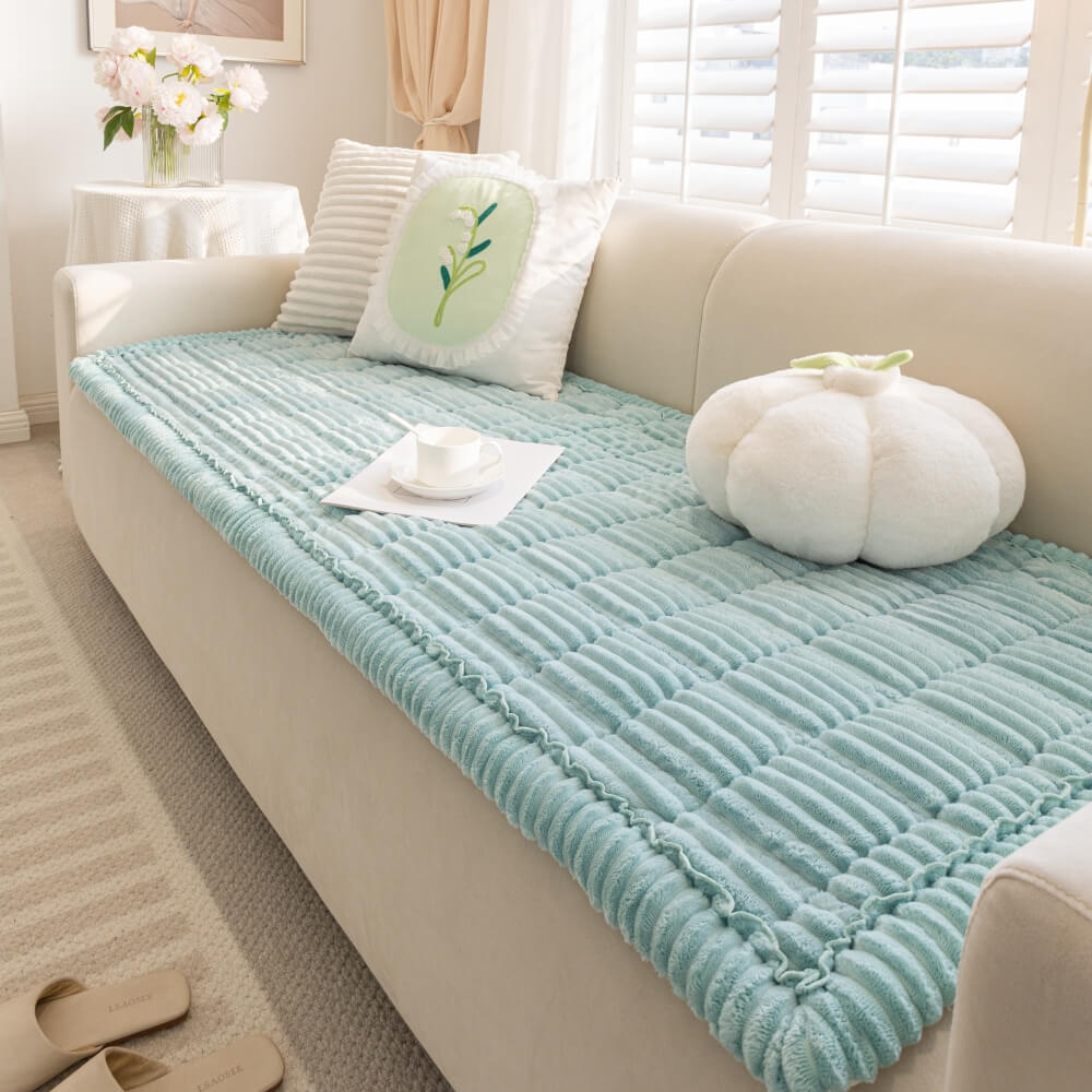 Lazy Soft Flannel Breathable Pet Mat Non-slip Couch Covers