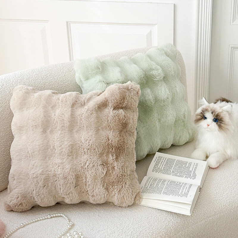 Soft Cushion Reversible Plush Sofa Pillow
