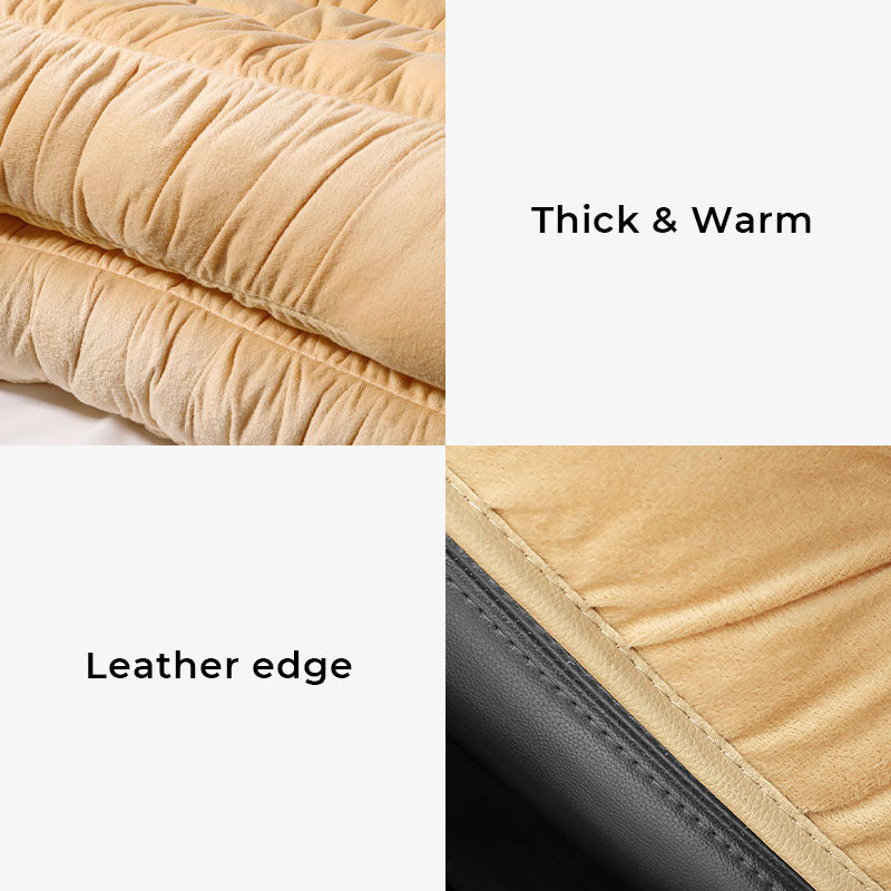 Cubierta de asiento de carro de mascotas humano de terciopelo de cristal grueso