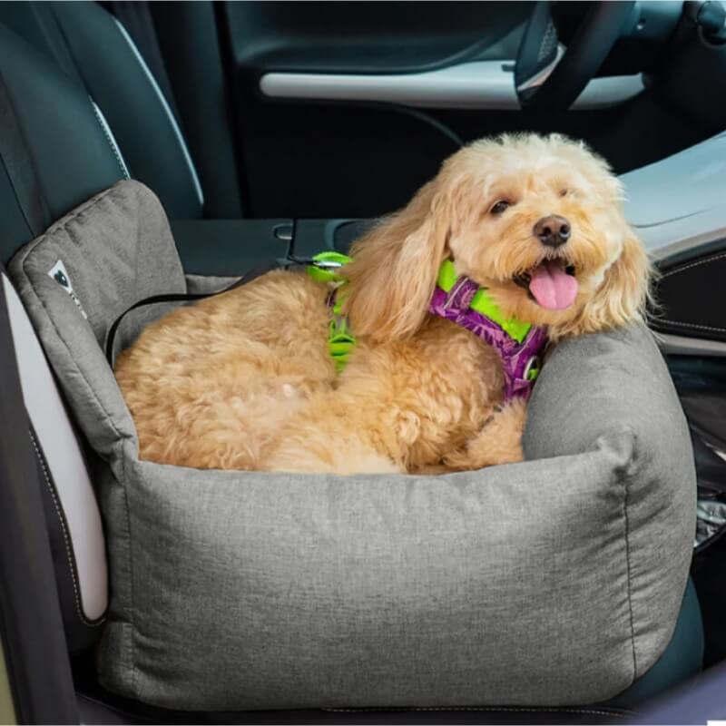Travel Bolster Full Durable Washable Dog Car Back Seat Bed - FUNNYFUZZY