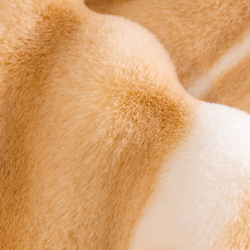 Housse de canapé en peluche à rayures de couleurs dégradées, tendance et belle