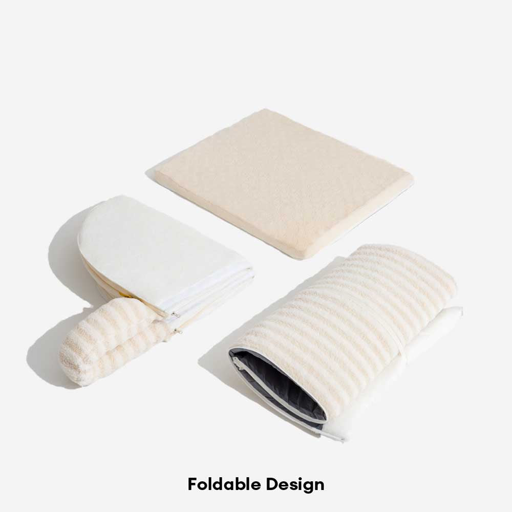 House de gato acogedor a rayas - Retiro acogedor