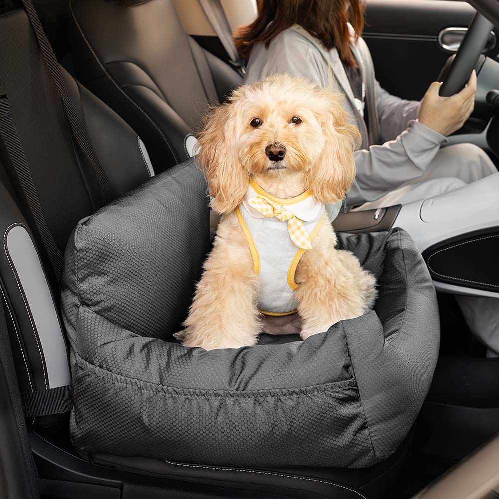 Waterproof Travel Bolster Dog Car Seat Bed - FUNNYFUZZY